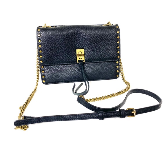 Rebecca Minkoff Handbags - Rebecca Minkoff Black Leather Stud Crossbody EUC